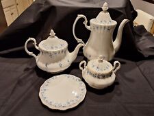 Royal Albert Bone China Memory Lane Coffee Pot Teapot Covered Sugar Trivet Exc picture
