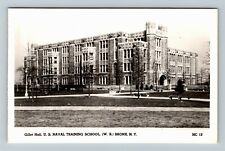 RPPC Bronx NY-New York, US Naval Training School Gillet Hall Real Photo Postcard picture