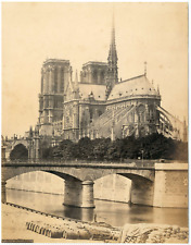 France, Paris, Notre-Dame-de-Paris, vintage albumen print vintage albumen print  picture