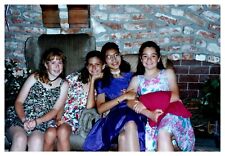 1990s Teen Girls School Dance Vintage Photo Los Angeles CA picture