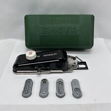 Singer Vintage Buttonholer & Accessories In Green Case # 160506 picture