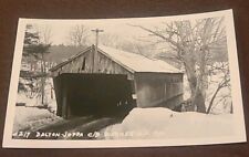 Vintage Dalton Covered Bridge RPPC Postcard Warner New Hampshire  picture