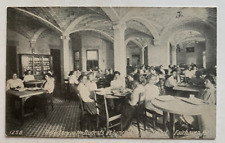 ca 1900s MA Postcard Fairhaven New High School Refectory Girls Students at Lunch picture