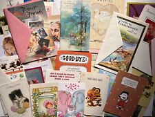Lot Of 70 Vintage Greeting Cards Many Occasions Get Well Birthday MCM KITSCHY picture