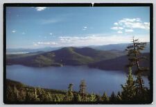 Whitefish Montana, Whitefish Lake Scenic View, Vintage Postcard picture