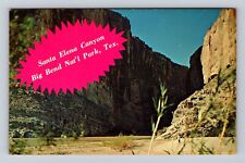 Big Bend National Park, Santa Elena Canyon, Vintage c1968 Souvenir Postcard picture