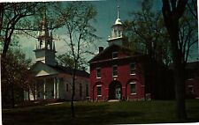 Vintage Postcard- The Old First Congregational Church, Wiscasset, ME 1960s picture