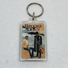 Vintage Brooks & Dunn Acrylic Keychain Guitar Beach Theme Country Music 25 picture