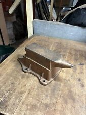 Vintage Old Blacksmith Cast Iron Bench Vice Anvil Combination Tool 17.5 Lb USA picture