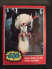 1977 Topps Star Wars Series 2 (Red) -#76- R2-D2 on the rebel starship picture