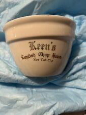 KEENS ENGLISH CHOP HOUSE RESTAURANT NYC VINTAGE CERAMIC BOWEL HALL CHINA CA 1945 picture