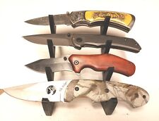 Knife Display Stand for 4 med - larger Knives Gift Sportsman Hunter Collector dl picture