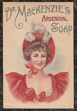 Rare Victorian Advertising Flyer Dr Mackenzie's Arsenical Soap 1896 UK 8 x 5.25 picture