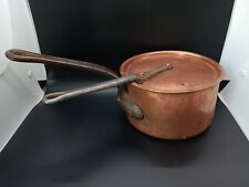 Antique Early 20th Century Duparquet Copper Pot with Lid picture