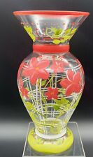 Vintage Tracy Porter Design Vase for Teleflora Painted Coral/Green picture
