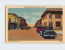 Postcard Main Street Looking West, Salem, Virginia picture