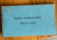 VINTAGE 1947 OHIO OPERATORS PILOT AIRPLANE LOG picture