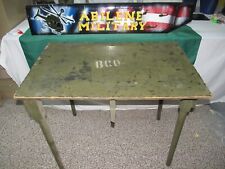 Table Field Military Folding Wood Vintage Army for Camping Military Truck picture