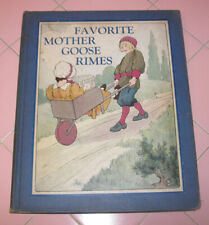 Antique Favorite Mother Goose Rimes 1916 Rand McNally 3 Blind Mice Jack Jill picture