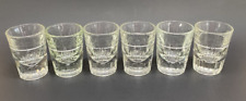 6 DOUBLE Shot Glass Heavy Thick Heavy w/ Pour Line Mixed LOT picture