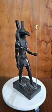 Egyptian God Seth Statue with was scepter , Handmade Egyptian Statue picture
