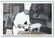 c1960s Mr. Mcabbie & Famous Piglet, Au Lutin Qui Bouffe Montreal Canada Postcard picture