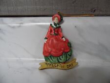 🎄 vtg Ornament Eleven Pipers Piping Twelve Days of Christmas 12th in Series🎄 picture