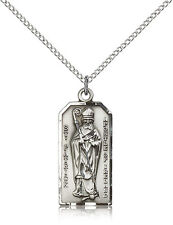 Saint Patrick Medal For Women - .925 Sterling Silver Necklace On 18 Chain - ... picture