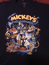Walt Disney Vintage Mickey PHILHARMAGIC Navy Men's XL Shirt picture
