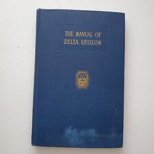 1937 Vintage The Manual of Delta Upsilon Seventh Edition - hard cover book picture