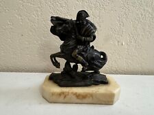 Vintage Possibly Antique Bronze Statue of Napoleon Riding Horse picture