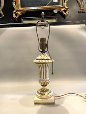 Vintage Gilt Porcelain Neo Classical French Style Boudoir Lamp picture