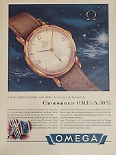 Omega Chronometere Watch 1947 Print Advertising Du Swiss Luxury German Color picture