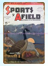 pub shop  posters and prints 1933 Sports Afield goose metal tin sign picture