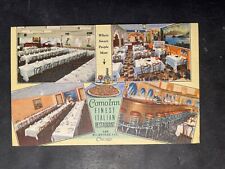 Vintage Linen Postcard Como Inn Italian Restaurant picture