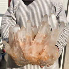 6430g Large Beautiful Clear White Quartz Crystal Cluster Rough Healing Specimen picture