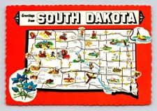Greetings From South Dakota - Deckled Edge Postcard picture