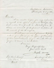 JOSEPH HENRY - MANUSCRIPT LETTER SIGNED 12/09/1862 picture