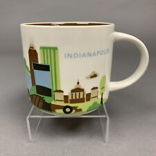 Starbucks Coffee You Are Here Indianapolis Indiana 14oz Coffee Mug 2017 PreOwned picture