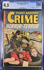 FIGHT AGAINST CRIME 20 CGC 4.5 - Classic PCH Pre Code Horror Cover Grail book picture