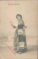 ROMANI nice woman traditional costume 1911 PC picture