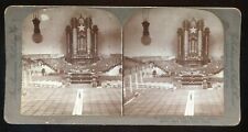 Pan American Hand-colored Stereoview Mormon Tabernacle Interior #31 ~1890s picture
