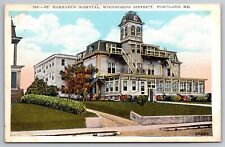 St. Barnabus Hospital. Woodford's District. Portland Maine Vintage Postcard picture
