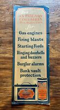 Rare Vintage 1920’s Cardboard Easle Back Eveready Columbia Battery Sign  picture