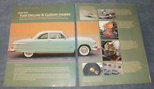 1949 50 51 Ford DeLuxe & Custom Coupes Buyers Guide Info Article  picture