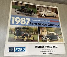 Vintage 1987 Ford Classic Car Calendar Motorcraft Advertising  picture