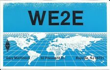 Vintage WE2E Bayville New Jersey USA 1988 Amateur Radio QSL Card picture