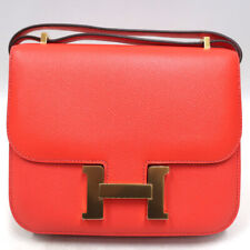 Hermes/Hermes Constance 3 Mini Vaux Epson Rouge Pivoine X Engraved Shoulder Bag  picture