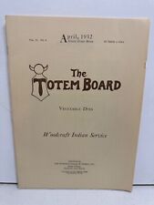 1932 April The Totem Board Woodcraft Indian Service magazine picture