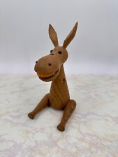 Zoo Line Wooden Donkey Jointed Toy MCM Mid-Century 1959 - As Is picture